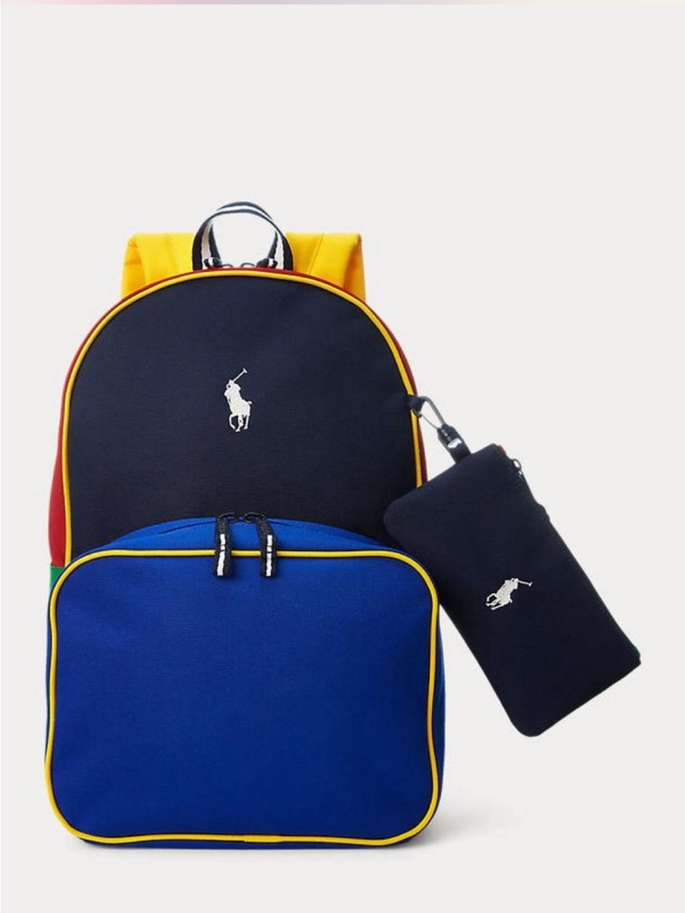 Polo Ralph Lauren Colour-Blocked Backpack & Lunch Tote Set - Picture 9 of 14